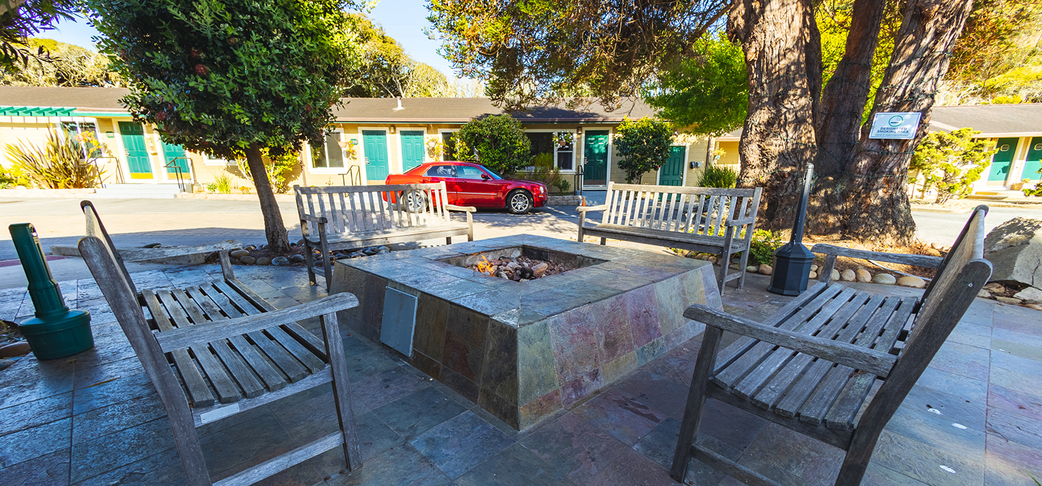 Warm Up Beside Our Outdoor Fireplace Take Advantage of Our  Peaceful and Natural Environment